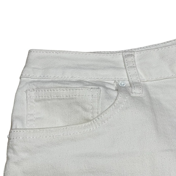 Baccini cince 1986.Women white color decoration denin jean size 14 - Picture 10 of 11